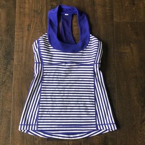 Lululemon 🍋 Blue Stripe Tank Top